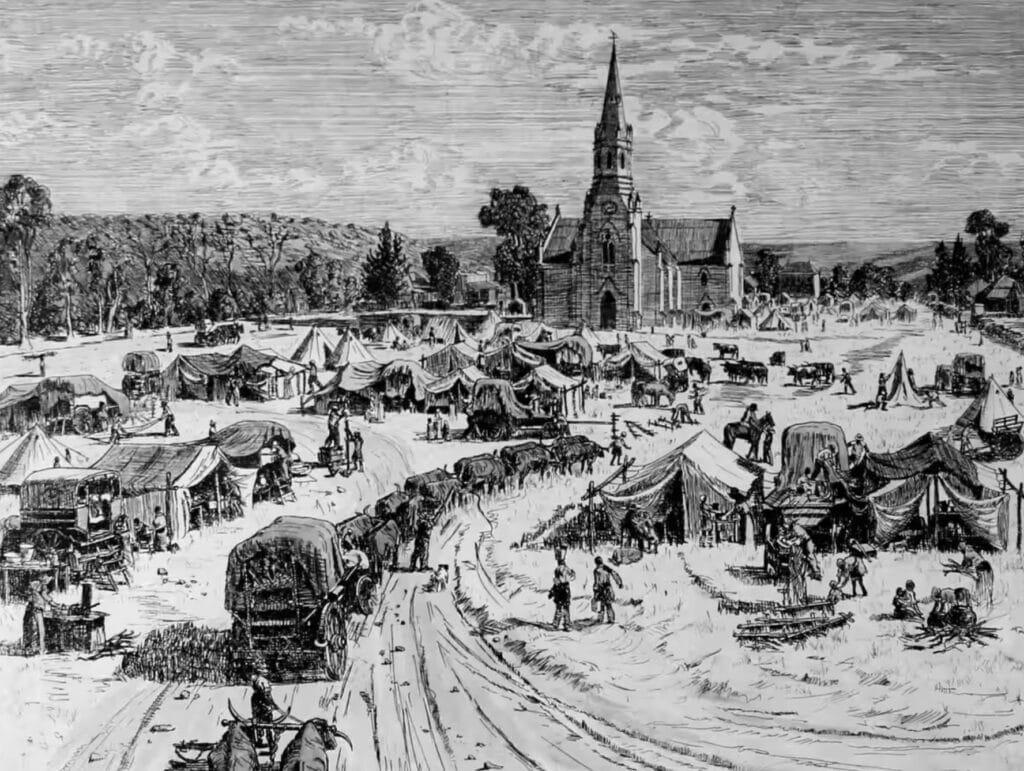 nagmaal at church circa 1880s bw