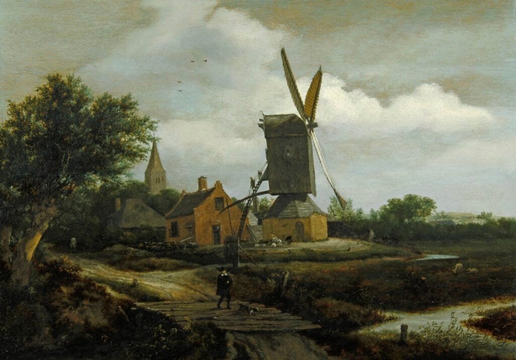 windmill paiting zaandam swanepoel history